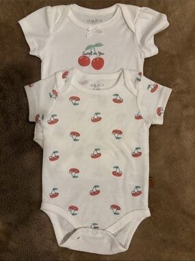 NWOT LILA & JACK Onesies (0-3 Mos.)